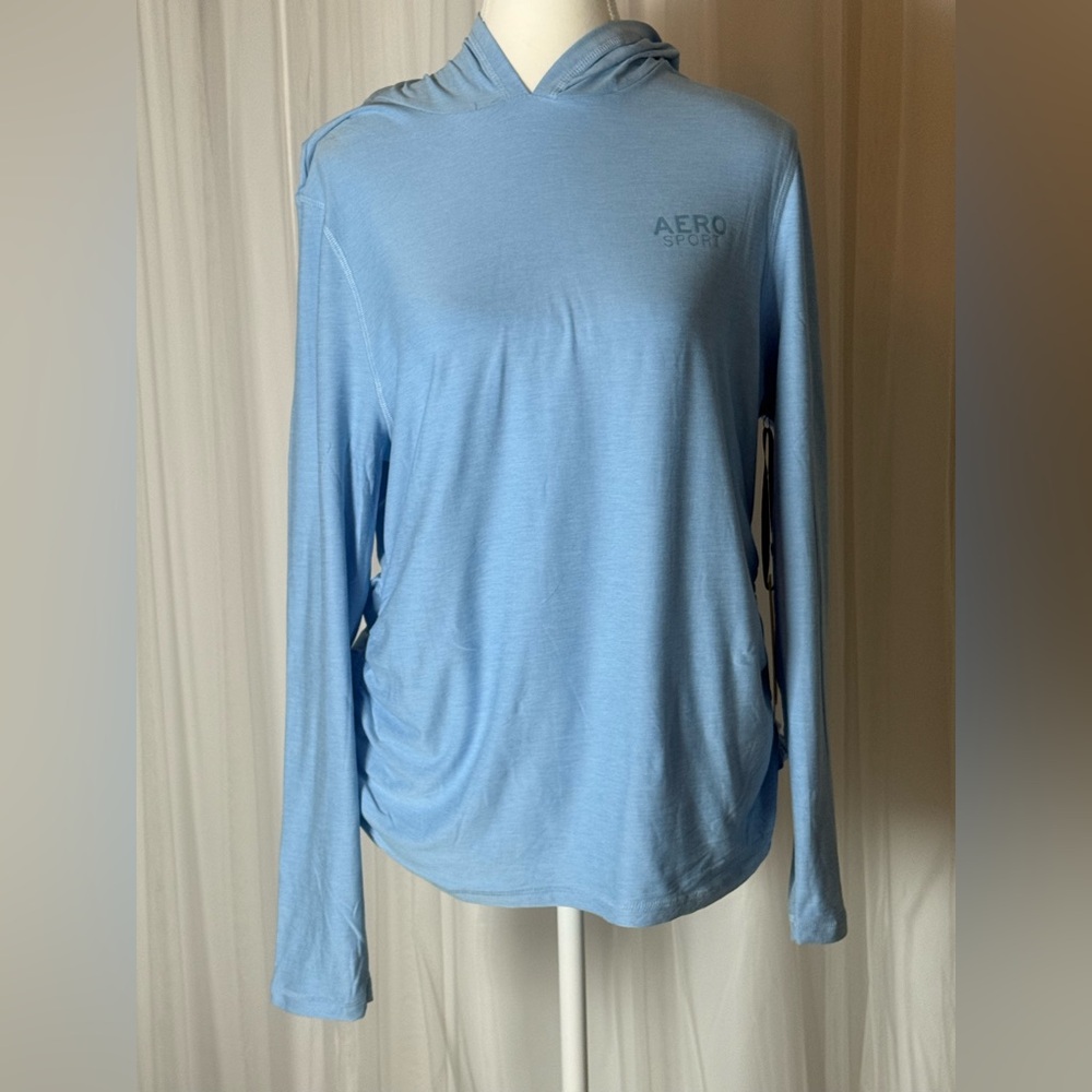 Aeropostale Aero Sport Light Blue Long Sleeve Tee
